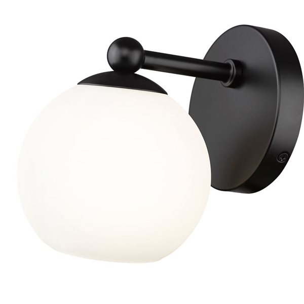 Z-Lite Neoma 5.25-in Matte Black 1-Light Wall Sconce