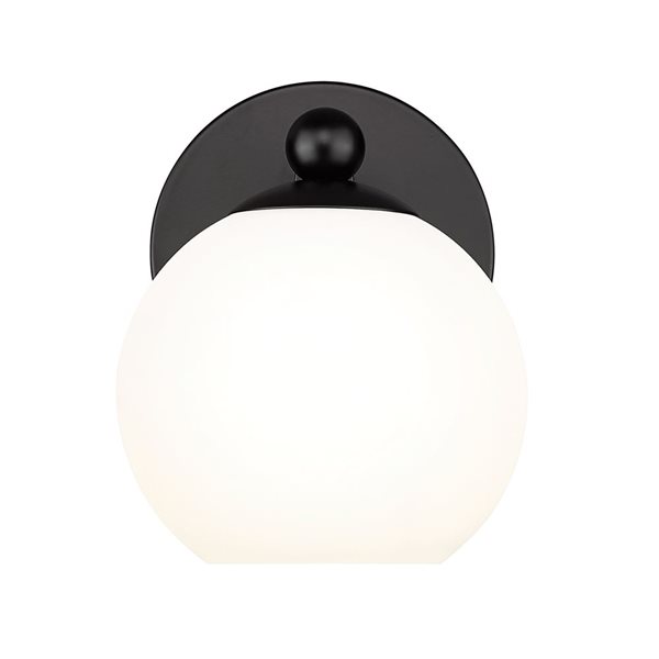 Z-Lite Neoma 5.25-in Matte Black 1-Light Wall Sconce