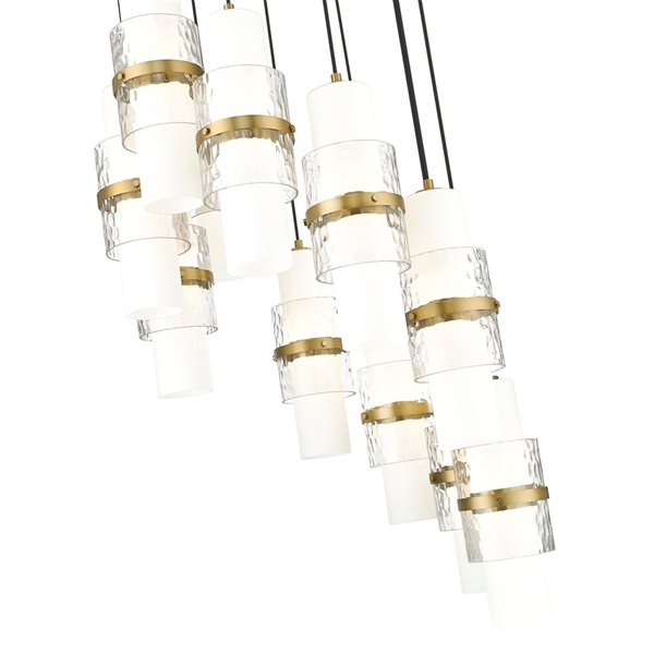 Z-Lite Cayden Modern Gold 11-Light Tiered Chandelier