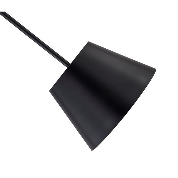 Z-Lite Lilly Matte Black 1-Light Dome Pendant Light