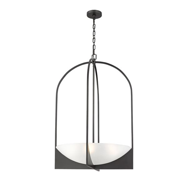 Z-Lite Devon Matte Black 6-Light Abstract Chandelier