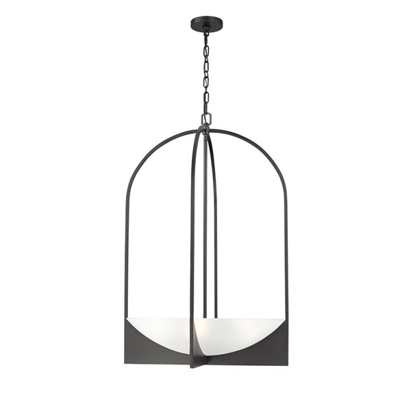 Z-Lite Devon Matte Black 6-Light Abstract Chandelier