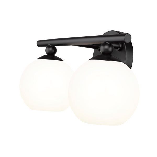 Z-Lite Neoma Matte Black 2-Light Vanity Light