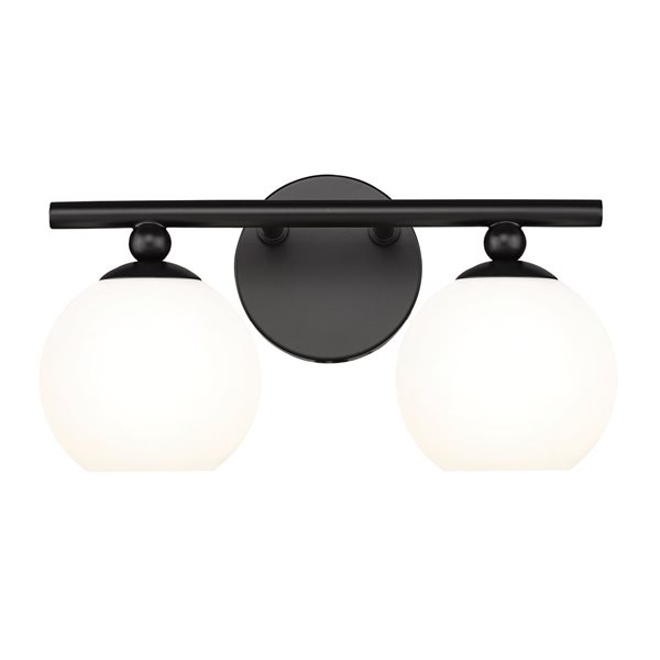 Z-Lite Neoma Matte Black 2-Light Vanity Light