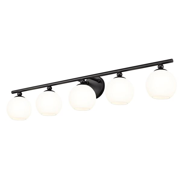 Z-Lite Neoma Matte Black 5-Light Vanity Light