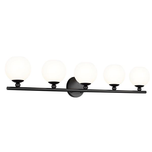 Z-Lite Neoma Matte Black 5-Light Vanity Light