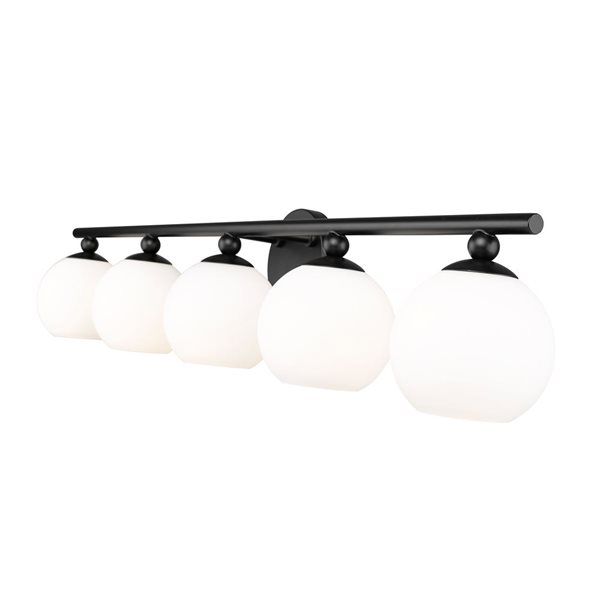 Z-Lite Neoma Matte Black 5-Light Vanity Light