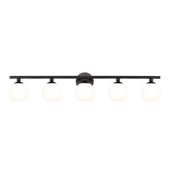 Z-Lite Neoma Matte Black 5-Light Vanity Light