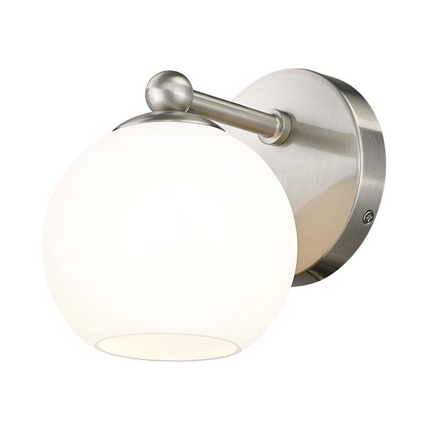 Z-Lite Neoma 5.25-in Brushed Nickel 1-Light Wall Sconce