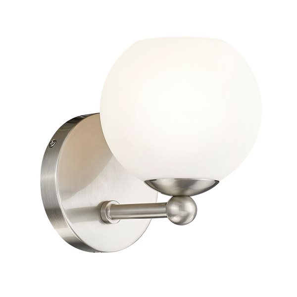 Z-Lite Neoma 5.25-in Brushed Nickel 1-Light Wall Sconce