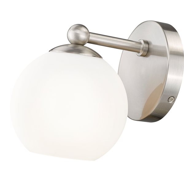 Z-Lite Neoma 5.25-in Brushed Nickel 1-Light Wall Sconce