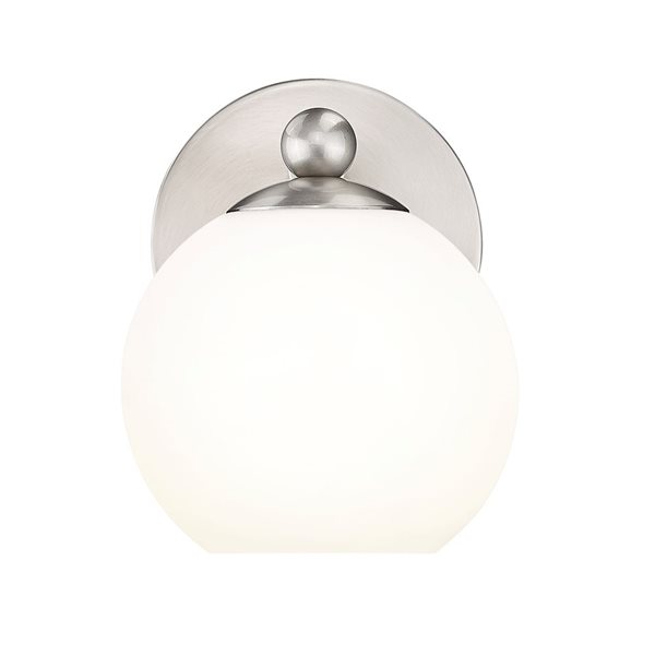 Z-Lite Neoma 5.25-in Brushed Nickel 1-Light Wall Sconce