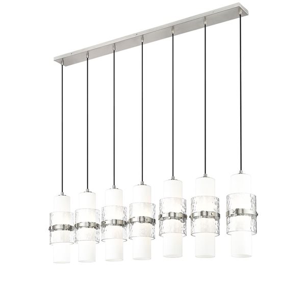 Z-Lite Cayden Brushed Nickel 7-Light Linear Chandelier