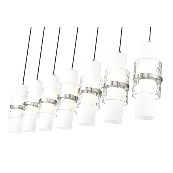 Z-Lite Cayden Brushed Nickel 7-Light Linear Chandelier