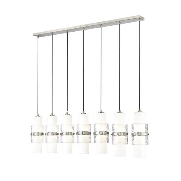 Z-Lite Cayden Brushed Nickel 7-Light Linear Chandelier