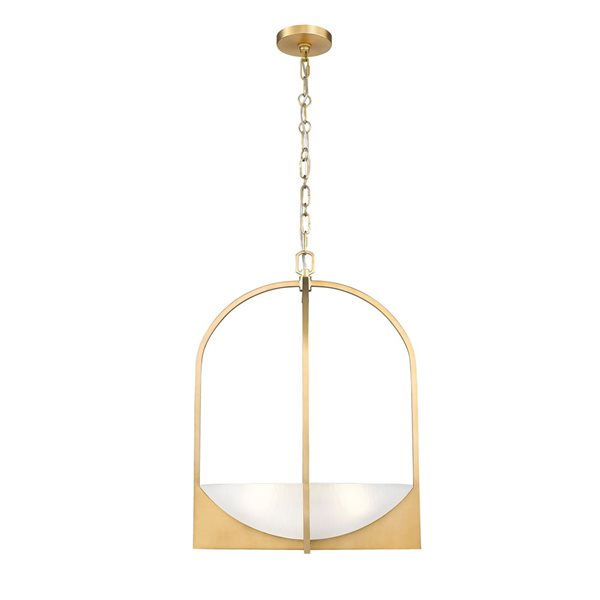 Z-Lite Devon Modern Gold 4-Light Bowl Pendant Light