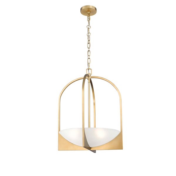 Z-Lite Devon Modern Gold 4-Light Bowl Pendant Light