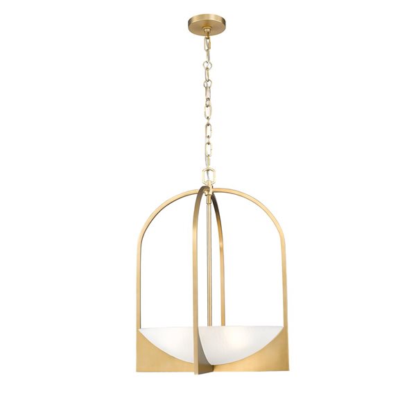 Z-Lite Devon Modern Gold 4-Light Bowl Pendant Light