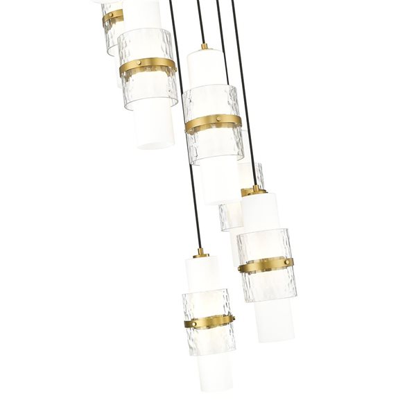 Z-Lite Cayden Modern Gold 7-Light Tiered Chandelier