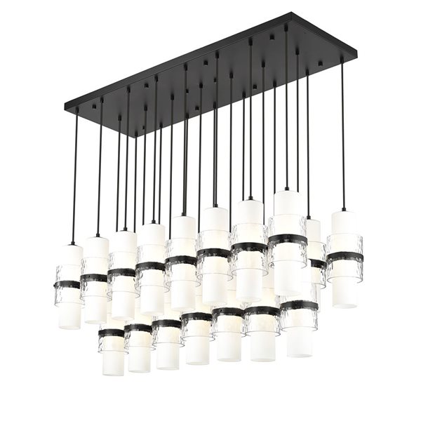 Z-Lite Cayden Matte Black 23-Light Linear Chandelier