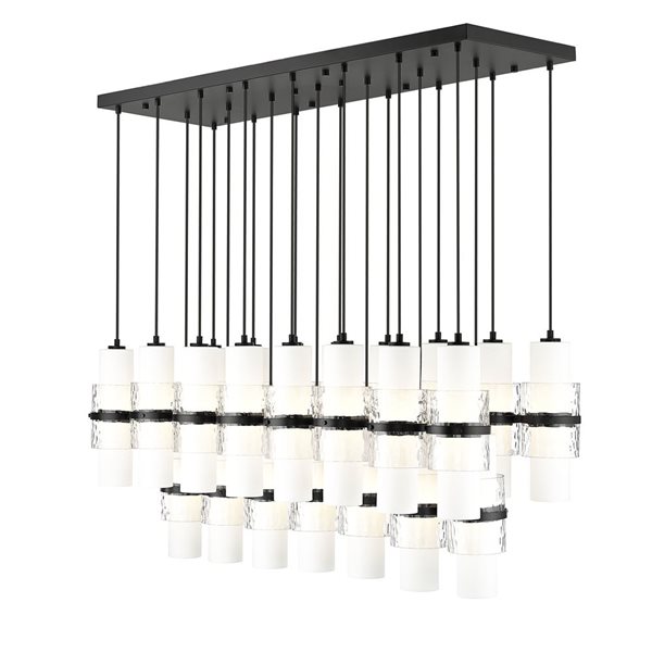 Z-Lite Cayden Matte Black 23-Light Linear Chandelier