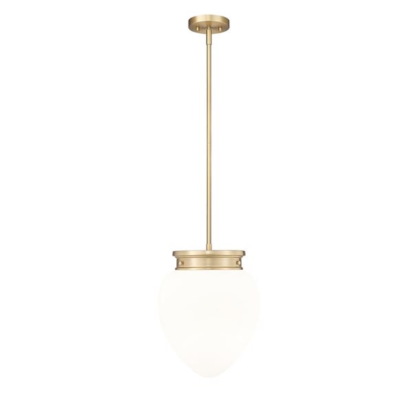 Z-Lite Gideon Modern Gold 1-Light Teardrop  Pendant Light