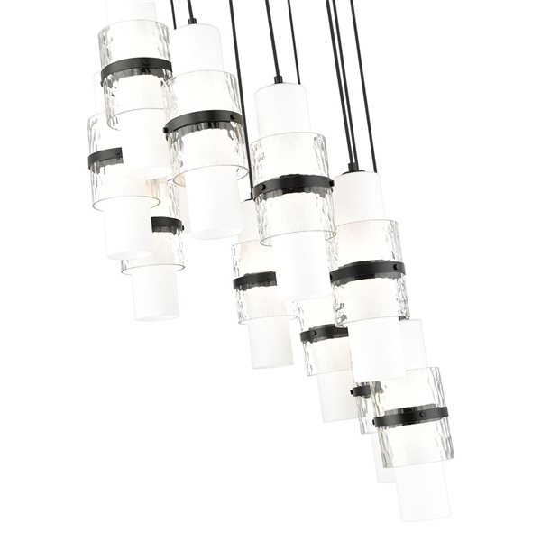 Z-Lite Cayden Matte Black 11-Light Tiered Chandelier