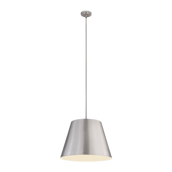Z-Lite Lilly Brushed Nickel 1-Light Dome Pendant Light