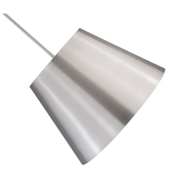 Z-Lite Lilly Brushed Nickel 1-Light Dome Pendant Light