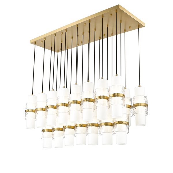 Z-Lite Cayden Modern Gold 23-Light Linear Chandelier