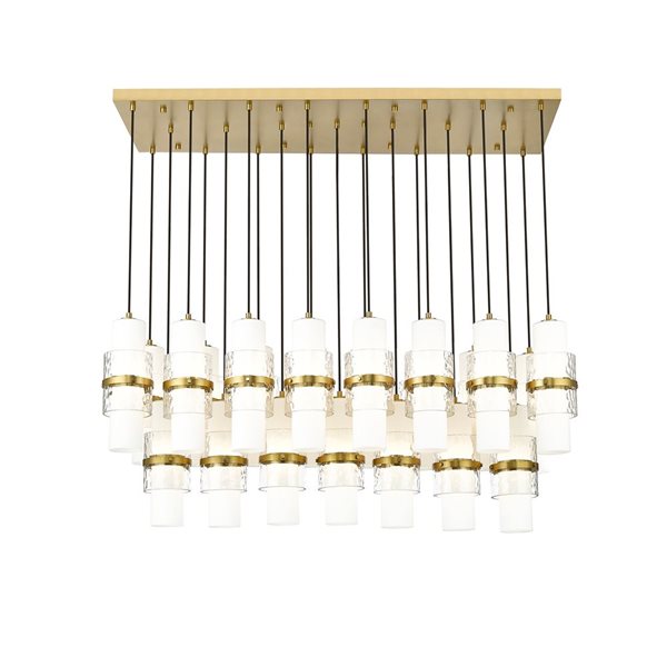 Z-Lite Cayden Modern Gold 23-Light Linear Chandelier