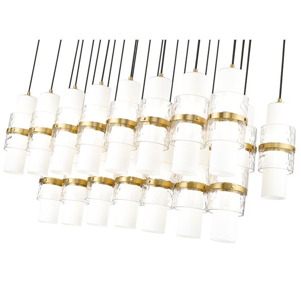 Z-Lite Cayden Modern Gold 23-Light Linear Chandelier