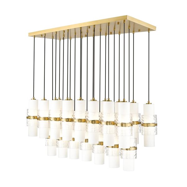 Z-Lite Cayden Modern Gold 23-Light Linear Chandelier