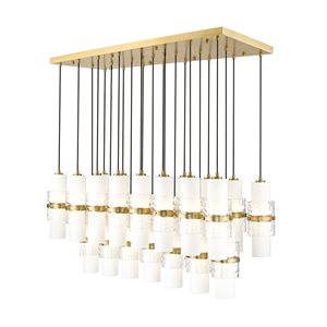 Z-Lite Cayden Modern Gold 23-Light Linear Chandelier