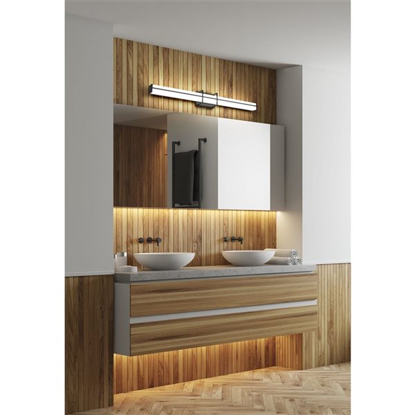 Z-Lite Harrison Matte Black 1-Light Vanity Light