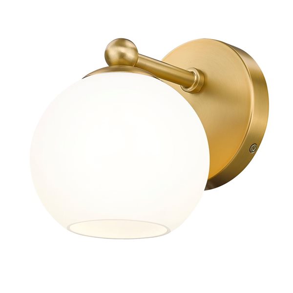 Z-Lite Neoma 5.25-in Modern Gold 1-Light Wall Sconce