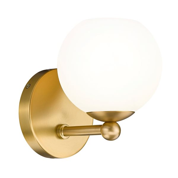 Z-Lite Neoma 5.25-in Modern Gold 1-Light Wall Sconce