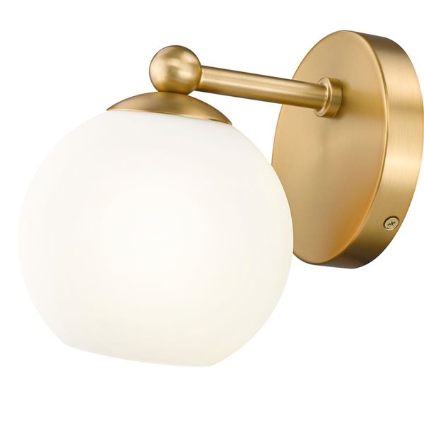 Z-Lite Neoma 5.25-in Modern Gold 1-Light Wall Sconce