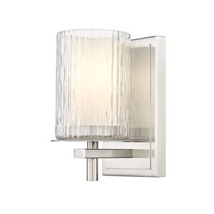 Z-Lite Grayson 4.75 Brushed Nickel 1-Light Wall Sconce