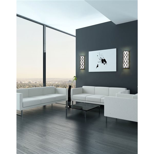 Z-Lite Harden 3-Light Wall Sconce in Matte Black