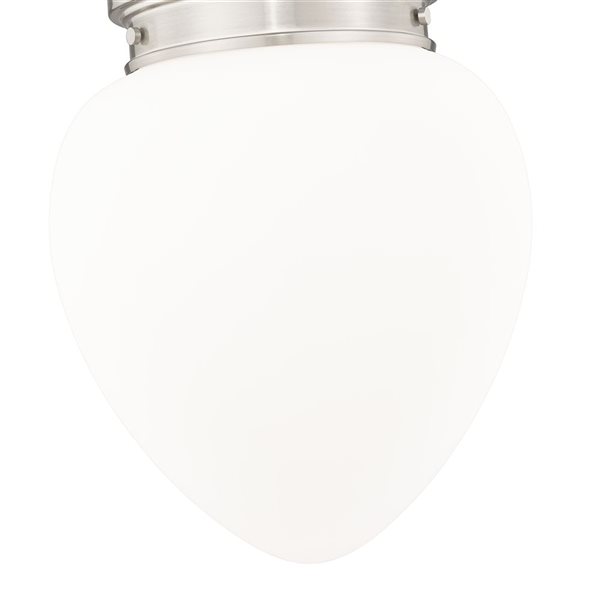 Z-Lite Gideon Brushed Nickel 1-Light Teardrop Pendant Light