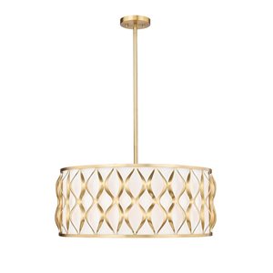 Z-Lite Harden Modern Gold 8-Light Drum Pendant Light