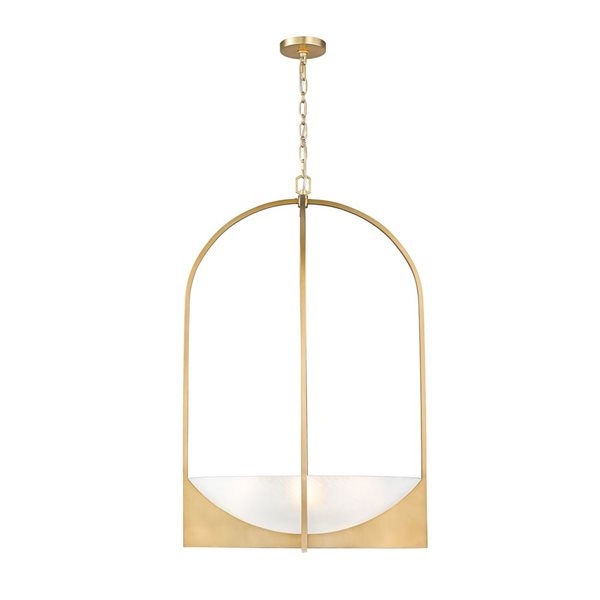 Z-Lite Devon Modern Gold 6-Light Abstract Chandelier