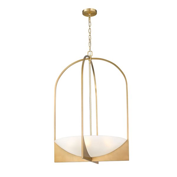 Z-Lite Devon Modern Gold 6-Light Abstract Chandelier