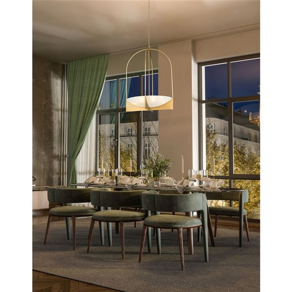 Z-Lite Devon Modern Gold 6-Light Abstract Chandelier