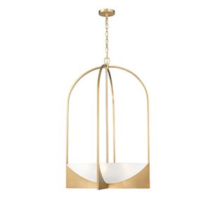 Z-Lite Devon Modern Gold 6-Light Abstract Chandelier