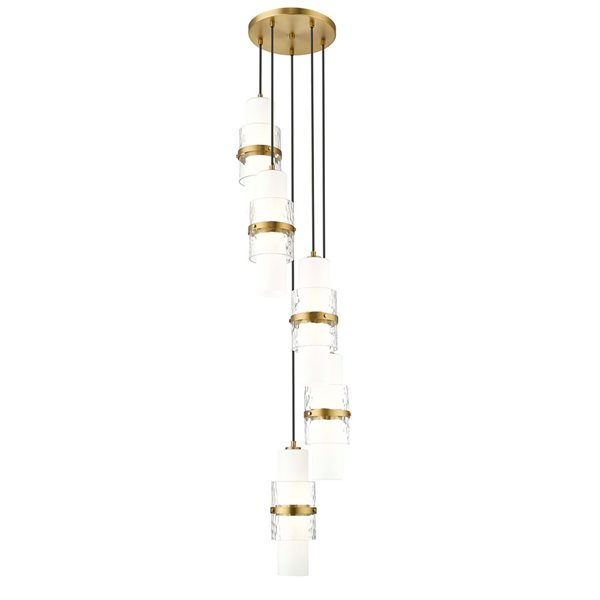 Z-Lite Cayden Modern Gold 5-Light Tiered Chandelier