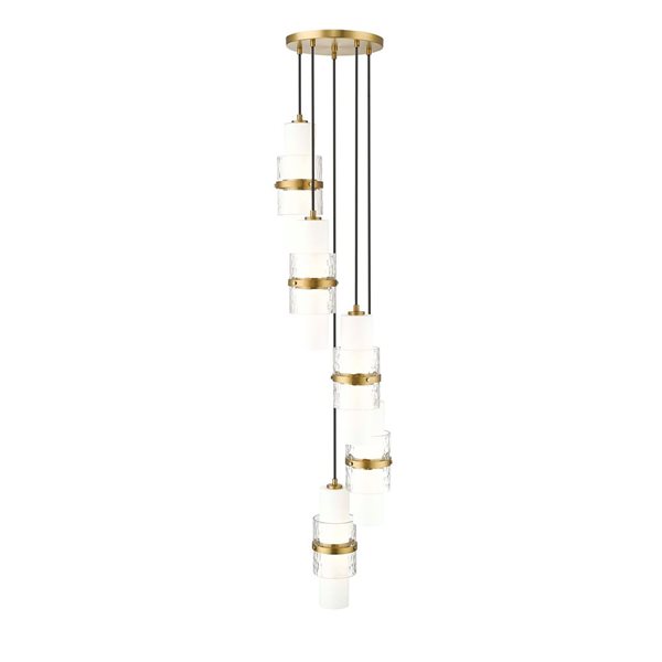 Z-Lite Cayden Modern Gold 5-Light Tiered Chandelier
