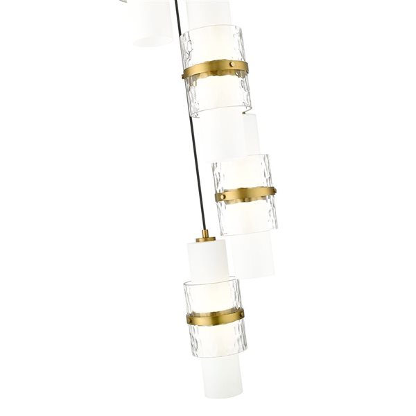 Z-Lite Cayden Modern Gold 5-Light Tiered Chandelier