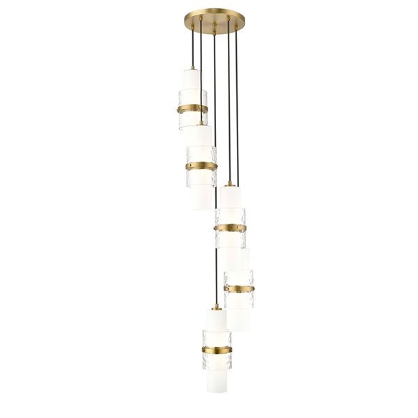Z-Lite Cayden Modern Gold 5-Light Tiered Chandelier